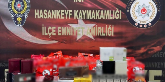 Hasankeyf’te Kaçakçılık Operasyonu: Çok Sayıda Kaçak Ürün Ele Geçirildi