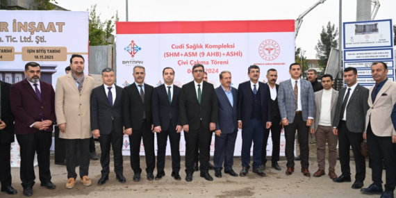 Cudi Sağlık Kompleksi’nin temel atma ve çivi çakma töreni gerçekleştirildi