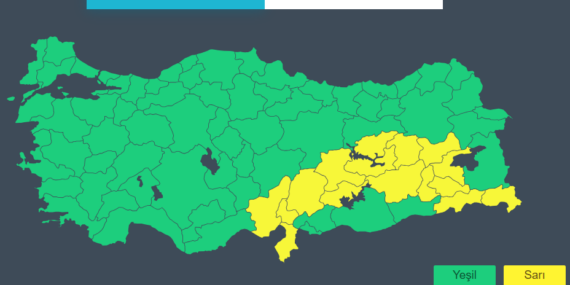 Batman’da Kuvvetli Yağış Uyarısı!