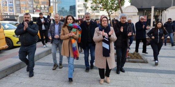 Batman’da ‘kayyım’ yürüyüşü: Boyun eğmeyeceğiz