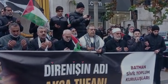 “Gazze’ye Nefes Ol” sloganıyla Batman’dan destek çağrısı