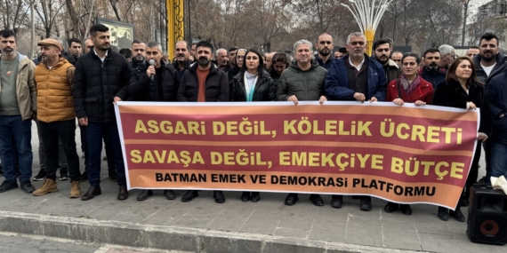 Batman Demokrasi Platformu’ndan asgari ücret tepkisi: Emekçiye ‘yaşama, öl’ demektir