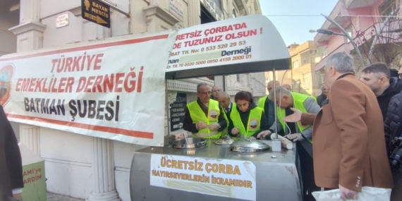 Batman Emekliler Derneği’nden Hükümete ve Siyasi Partilere Çağrı: Çorba Dağıtımı ile Duyarlılık Bekliyoruz