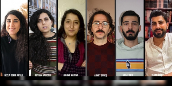 Gözaltına alınan 6 gazeteci tutuklandı