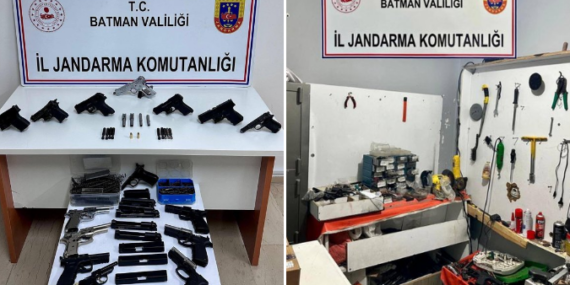 Batman’da kaçak silah imalathanesi ortaya çıkarıldı