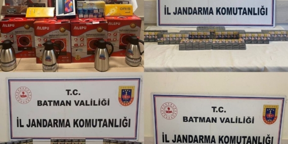 Hasankeyf’te jandarma operasyonu: Kaçak ürünler ele geçirildi
