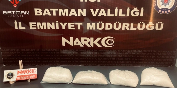 Batman’da kamyonette 4 kilo uyuşturucu ele geçirildi
