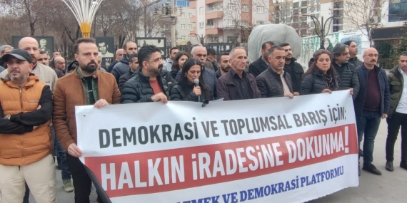 Batman’da Kayyım protestosu