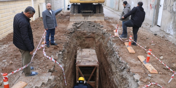 Batman’da Huzur Mahallesi’nde altyapı sorunu çözülüyor