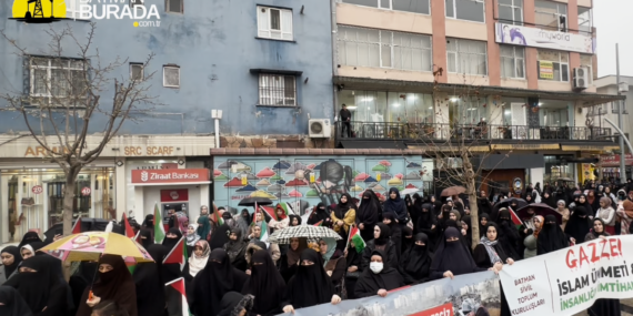 Batmanlılar Gazze ve Yemen için meydana indi