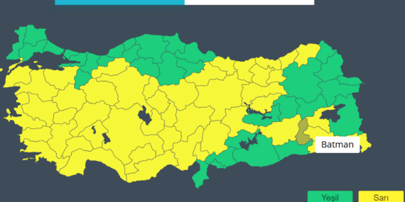 Meteoroloji’den 48 il için sarı kodlu uyarı: Batman da listede!