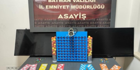Batman’da kumar operasyonu: Tombala oynatan işletmeye baskın
