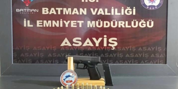 Batman’da şüpheli şahısların üzerinden silah çıktı