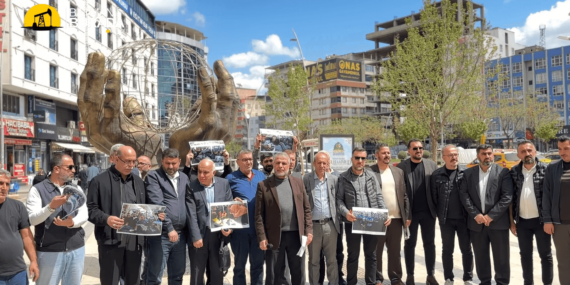 Gazze’deki katliamlar Batman’daki basın kuruluşları tarafından protesto edildi
