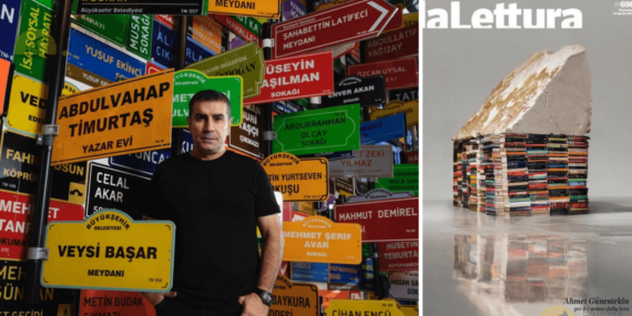 Dünyaca Ünlü Sanatçı Ahmet Güneştekin, İtalya’nın prestijli kültür dergisine kapak oldu