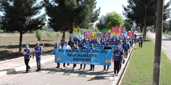 TÜPRAŞ Batman Rafinerisi’nde işçilerden dördüncü gününde eylem