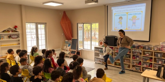 Batman İl Sağlık Müdürlüğü’nden miniklere egzersiz desteği