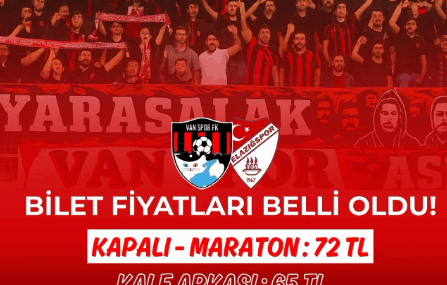 Vanspor’dan Elazığspor maçına anlamlı bilet fiyatları