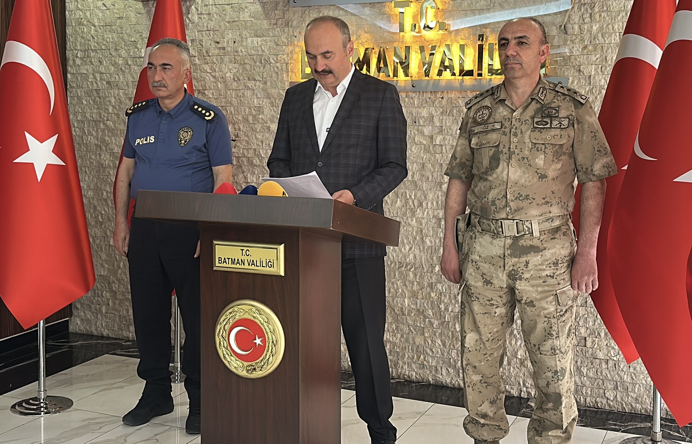 Batman’da Nisan ayı asayiş rakamları açıklandı Batman Valisi