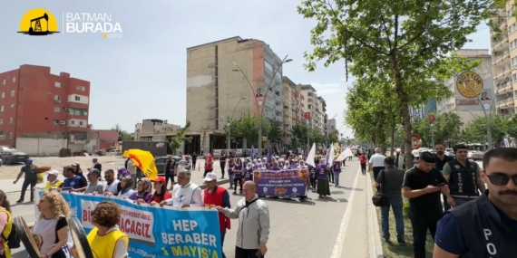 Batman’da 1 mayıs coşkuyla kutlandı