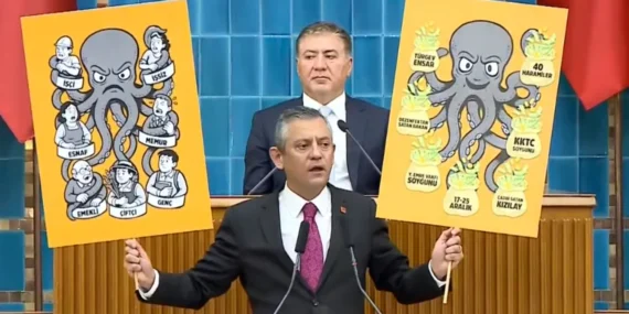 Özgür Özel’den Erdoğan’a “Ahtapot” yanıtı: Aranan ahtapot bulundu!