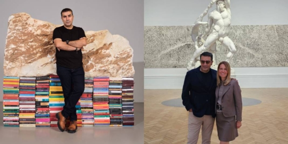 Batmanlı Ahmet Güneştekin’in “Yoktunuz” sergisi Roma’da