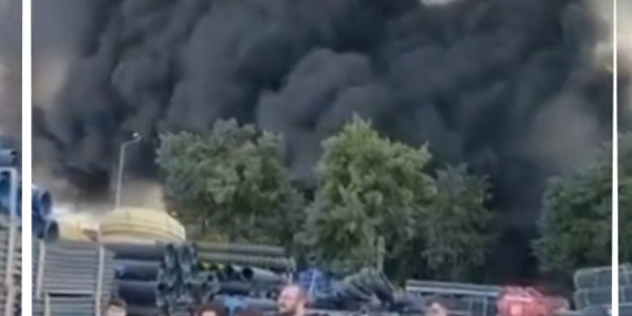 İzmir’de plastik depoda yangın: Dumanlar şehri kapladı, hastane tahliye edildi