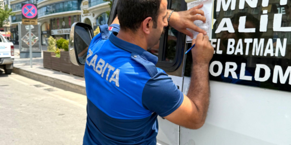 Batman’da klima açmayan minibüslere ceza kesildi