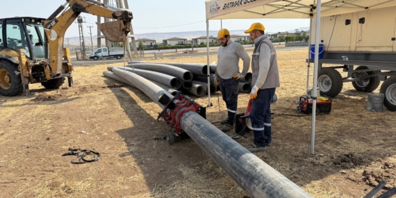 Batman’da 5 bin metre uzunluğunda içme suyu hattına başlandı