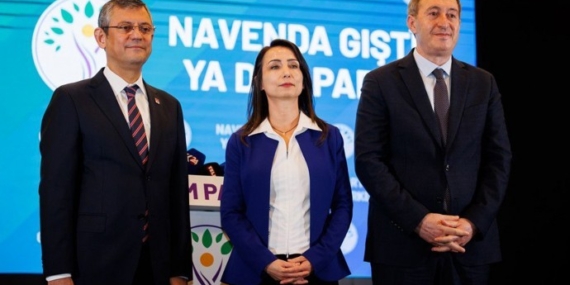 DEM Parti Eş Genel Başkanlarından Özgür Özel’e destek DEM Parti Eş Genel Başkanlarından Özgür Özel’e destek