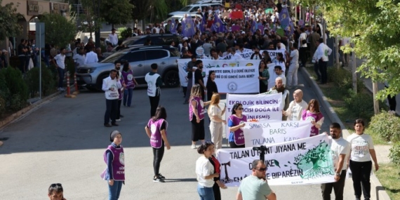 Şırnak’a ağaç ve doğa katliamına karşı yürüyüş yapıldı