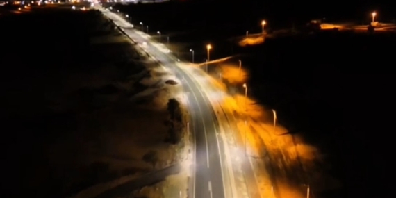 Gercüş Kırkat Mesire Alanı yolu aydınlatıldı