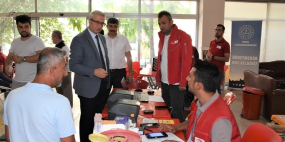 Kan bağışıyla hayata umut: İl Millî Eğitim Müdürlüğünden anlamlı destek