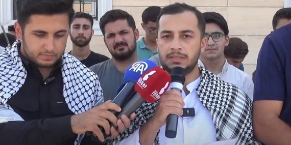 Batman Üniversitesi öğrencilerinden Gazze’ye destek yürüyüşü