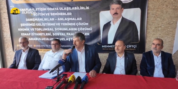 Batman Esnaf Odası Başkanı Çiftçi yeniden adaylığını açıkladı