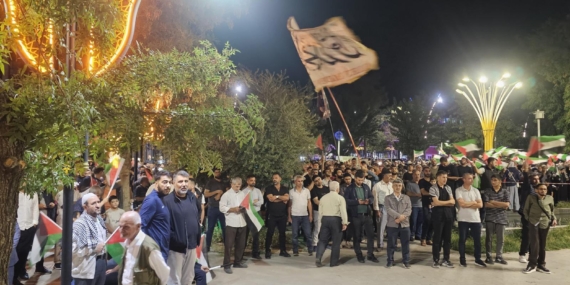 Batmanlılardan Gazze’ye destek, İsrail’e sert tepki