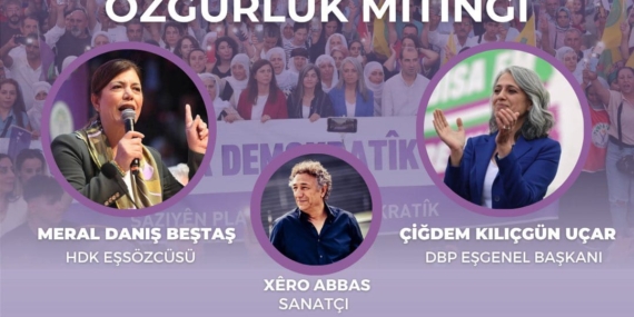 DEM Parti Pazar günü bölge mitingi düzenliyor