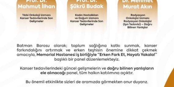 Batman Barosu’ndan kanser farkındalığı paneli
