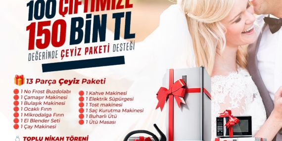 Batman Belediyesi’nden 100 Çifte Çeyiz Desteği ve Toplu Nikâh Töreni