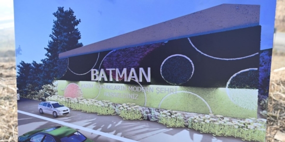 Batman şehir girişi yenileniyor: Dikey bahçeler ve ışıklandırılmış dev “Batman” yazısı geliyor