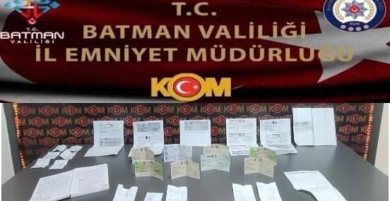 Batman’da tefecilik soruşturması: Suç örgütü çökertildi