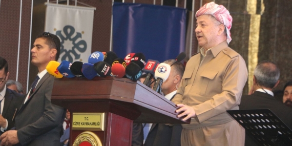 Başkan Barzani, Cizre’de konuştu: Barış sürecini destekliyoruz, bizden ne istenirse yapmaya hazırız
