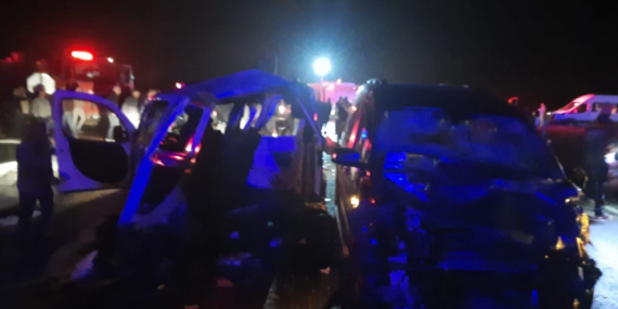 Mardin’de zincirleme trafik kazası: 4 ölü, 5 yaralı