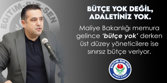 Şehmuz Önlü: Bütçe yok değil, adaletiniz yok