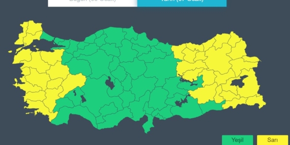 36 İl İçin Sarı Kodlu Alarm: Kuvvetli Yağış, Fırtına ve Çığ Tehlikesi Kapıda