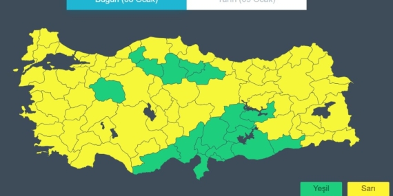 Batman dahil 63 il için sarı kodlu uyarı: Don, yağış ve fırtına bekleniyor