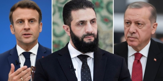 Macron ve Erdoğan, Şaraa ile telefonda görüştü