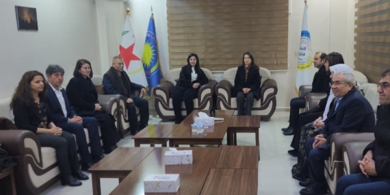 DEM Parti heyeti Hasekê’de: Kürt halkının yanında olmalıyız