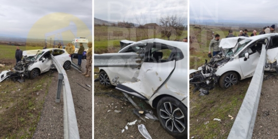 Batman – Silvan yolunda trafik kazası: kadın sürücü yaralandı