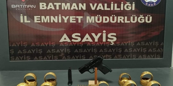 Batman’da kuyumcuya silahlı soygunla ilgili 8 şüpheli yakalandı